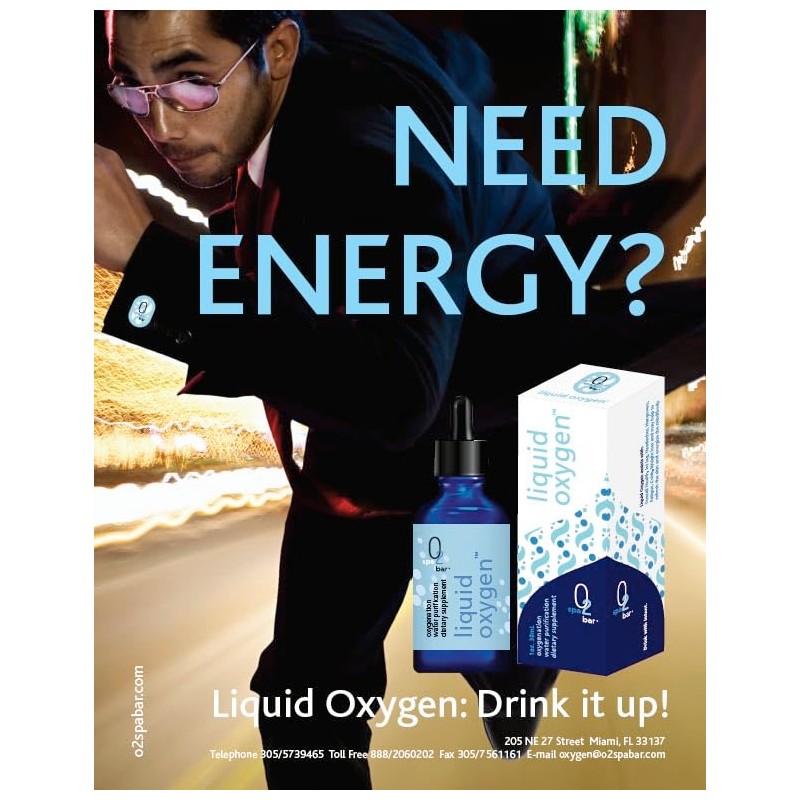 Unisex - Stabilized Liquid Oxygen Drops. The Most Concentrated Daily