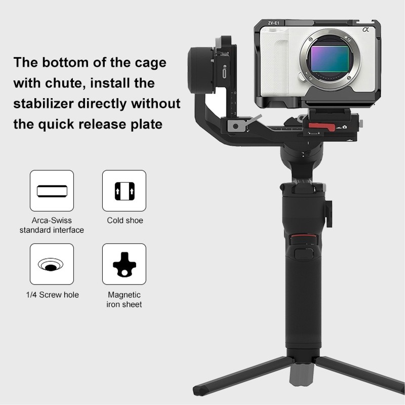 Camera Full Cage for ZV E1 PU3117B Aluminum Alloy Video