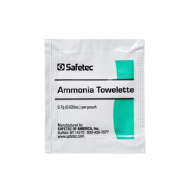 SafeTec Lot of 100 Ammonia Inhalant Towellette First Aid Emergency Survival Kits