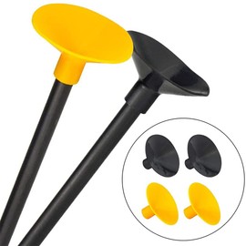CENPEK 10 Pack Kids Arrow Sucker, Safety Arrow Rubber Suction Cup for Outdoor Target Hunting Game (Black +Yellow)