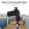 Camera Slider Dual Axis 4-Way Macro Rail Focusing Rail Slider,