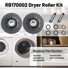 RB170002 AP5186795 Dryer Drum Support Roller Kit Compatible with S-Q