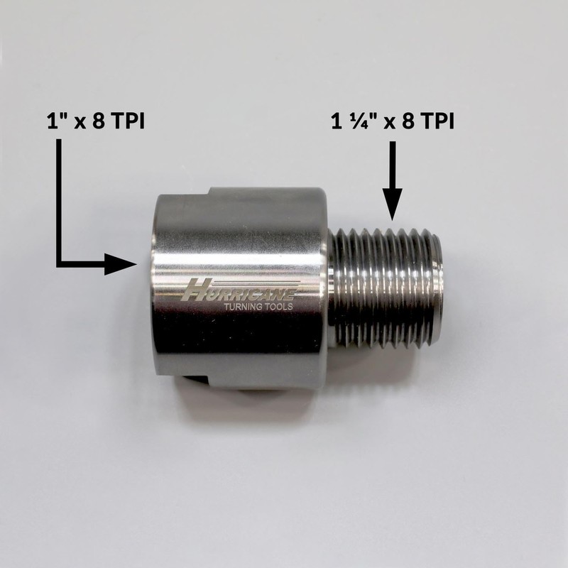 Hurricane Turning Tools, Headstock Spindle Adapter For Wood Lathe, Converts