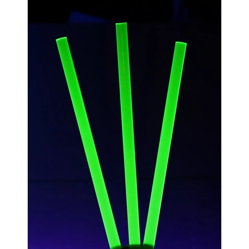 Best Acrylics 1 PC 3/4" DIAMETER CLEAR GREEN FLUORESCENT ACRYLIC
