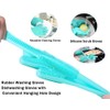 PEOKPIPLE 2 pairs Silicone Dishwashing & Pet Grooming Gloves -