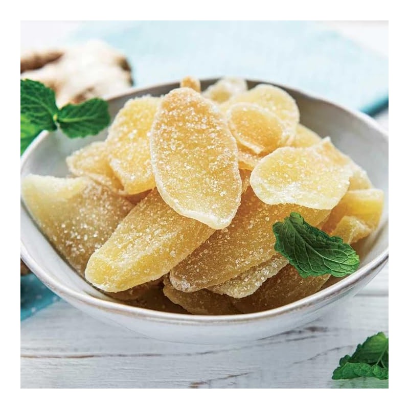 US Snacks - Dried Crystallized Ginger Slices in Resealable Bag