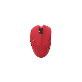 GWolves HTR Lightweight Wireless Fingertip Grip Gaming Mouse,~28Gram,8K-Report,Low Latency,PAW3395 26,000CPI,Nrf52840 CPU,6 Programmable Btns,On-Board Memory,PC/Mac and Laptop (No-Honeycomb, Red)