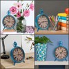 Belle Vous Table Clock Vintage Quiet - 23 x 15