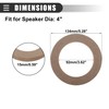 Motoforti Universal Speaker Spacer Adapter, Subwoofer Mounting Spacer, 4", Wood,