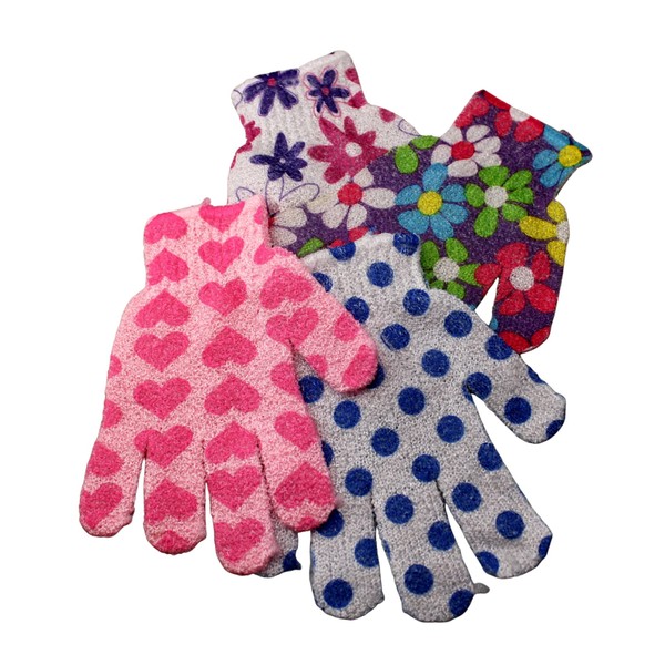 Home & Style by Dependable 5 Pair Exfoliating Bath Gloves Shower Deep Scrub