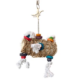 JoJoMonsta Parakeet Toys, Adventure Series - Pirate’s Parrot Mailbag Handmade Bird Toy Parrot Toy Set