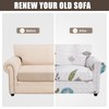 SearchI Stretch Sofa Cover Printed Couch Cover, Floral Pattern 4