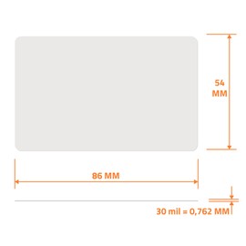 RFID Cards Desfire EV2 4K [Pack of 10] Plastic Cards with 4 kB Memory Transponder Key