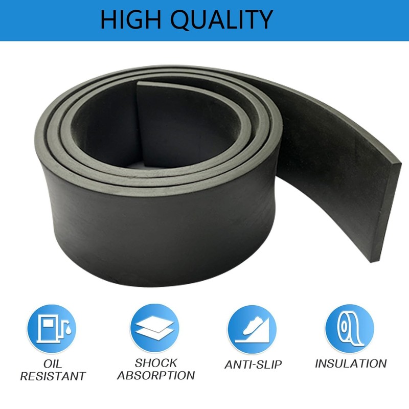 Rubber Strips, 3 mm Rubber Mat, 5 cm x 1