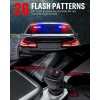 Emergency Strobe Light Bar 40 LED Dash Safety Flashing Light