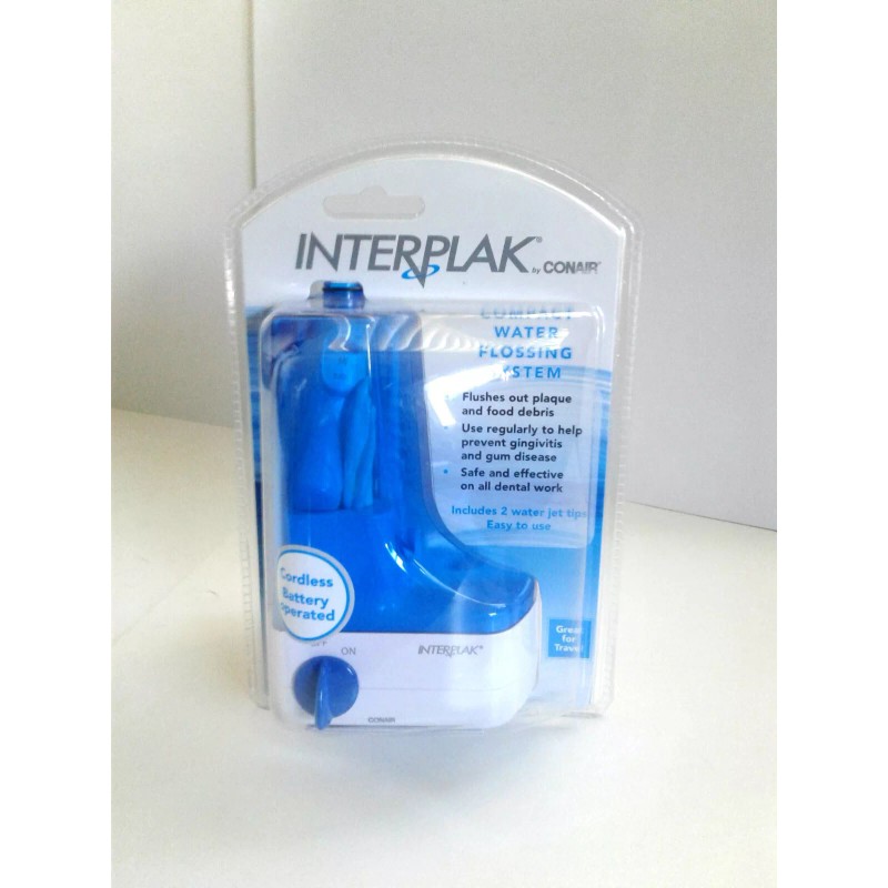 Conair INTERPLAK BY CONAIR CORDLESS Portable Water Flossing System Safe