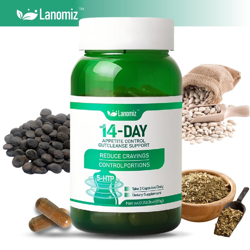Lanomiz 14DAY Appetite & Craving Control Gut Health Complex Featuring