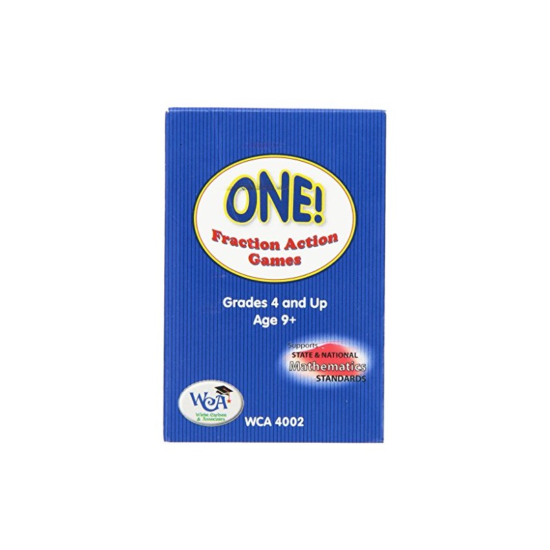 Learning Advantage 4002 One! Fractional Number Card Deck Games, Grade: