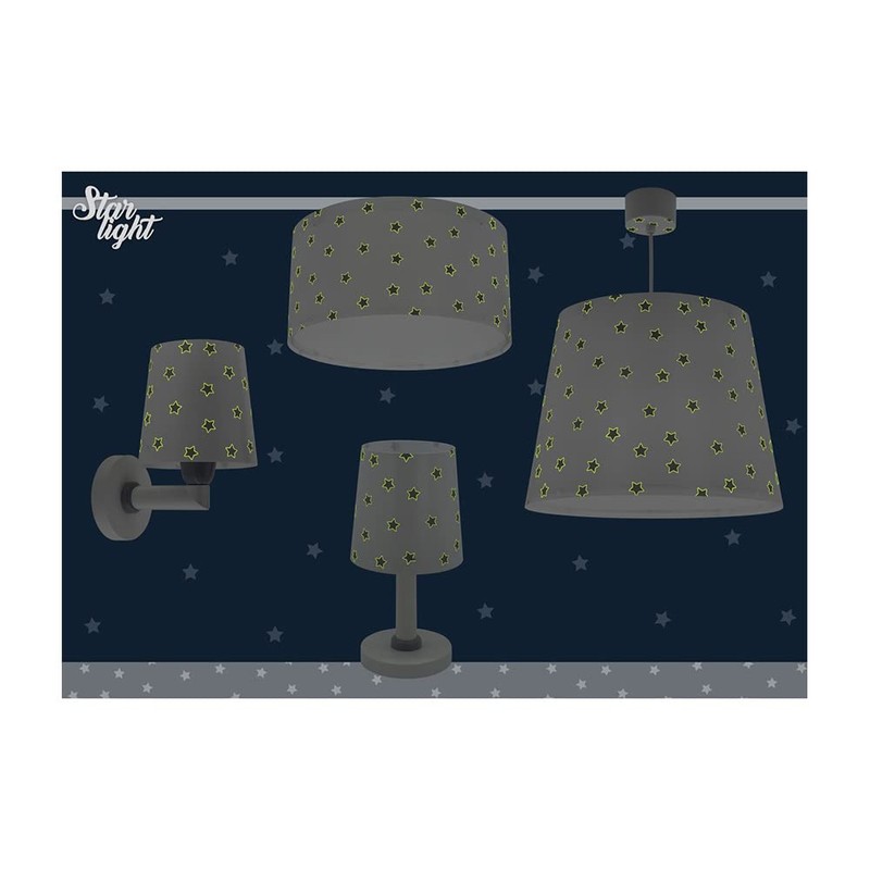 Dalber Children's Table Lamp Bedside Lamp Star Light Stars White