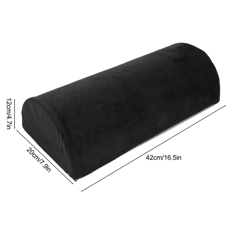 Half Moon Pillow Black Ankle Knee Neck Lumbar Support Cushion