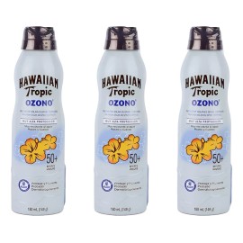Protector Solar Hawaiian Tropic Ozono Fps 50+ 3 Pzs De 180ml