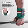 PROIRON Weightlifting Wrist Wraps-Giant Crocodile Green