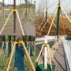 Adjustable Plastic Support Tree Straps, Garden Plants Windproof Anti-toppling Support