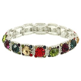 Falari Crystal Stretch Bracelet Wedding Bracelet Gift Box Included