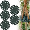 ieron 4 Pieces Wigwam Pole Grips Support Rings for Peas,