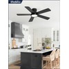 Fanbulous 42inch Ceiling Fan with Light and Remote Modern Flush