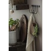 IB Laursen Hook Rack 3 Hooks Black Iron Antique Vintage