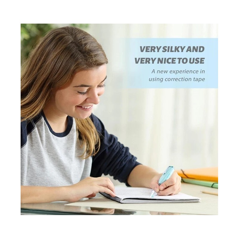 CRIOUFOX Refillable White Out, Retractable White Out Tape, 4 Pcs