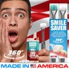 SMILE SAVER 360° 3-Sided Toothbrush 2PK + Toothpaste Tablets +