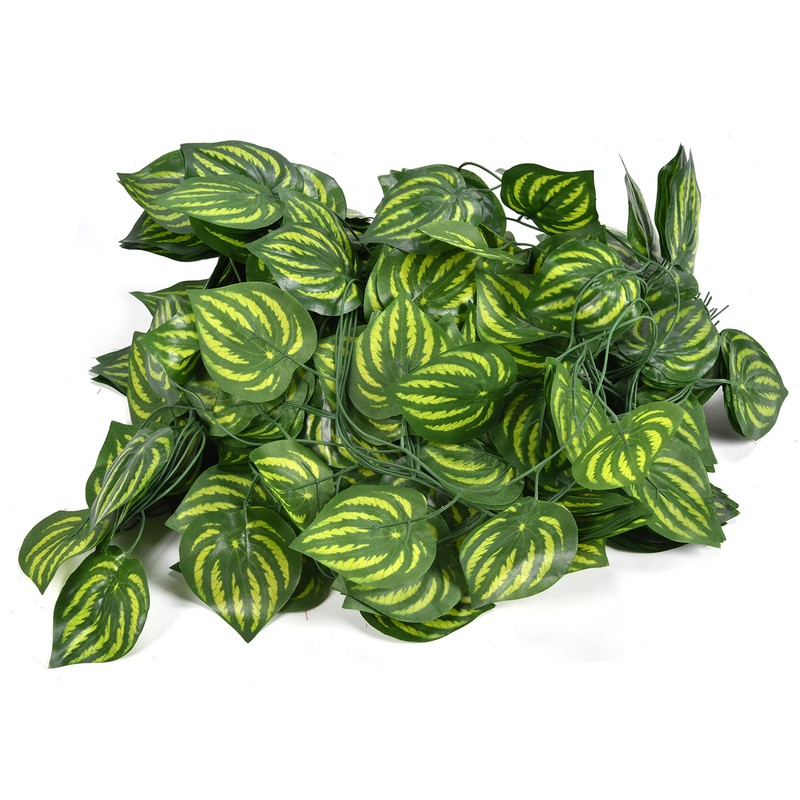 Simulation Watermelon Leaf Rattan Green Leaf Plant Ceiling Decoration Vine