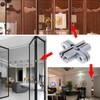 LERT Zinc Alloy Cross Hinge, Invisible Cross Hinge for Folding/Hidden