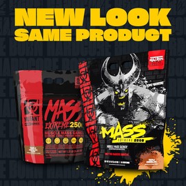 Mutant Mutant Mass Extreme Gainer C Whey Protein Powder C Build Muscle Size and Strength C High Density Clean Calories (Triple Chocolate, 12 lbs)