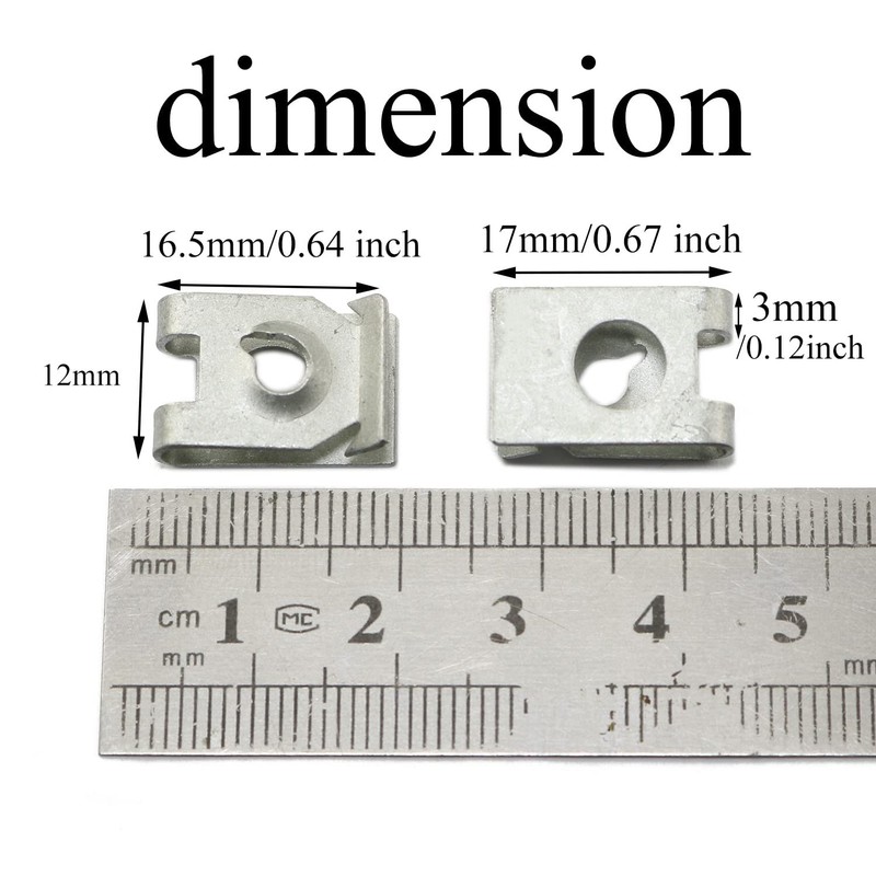 Pro Bamboo Kitchen 50pcs #10 Spring Steel Speed Fastener U
