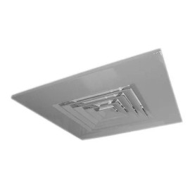 Carnes 6x6 4-Way Diffuser Round Entry Carnes White