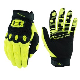 Seibertron Dirtpaw Gloves - Youth/Children BMX MX ATV MTB Road Bike Mountain Bike Bicycle Offroad / Dirt Bike for Road Racing and Motorcross Sports with Touch Detection Full Finger Design Fluo Yellow