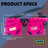 RAVEN 12 Pocket Pink Leather Tool Pouch With Belt |