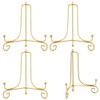 LIONWEI LIONWELI 6 Inch Gold Iron Plate Stand Holder Easel