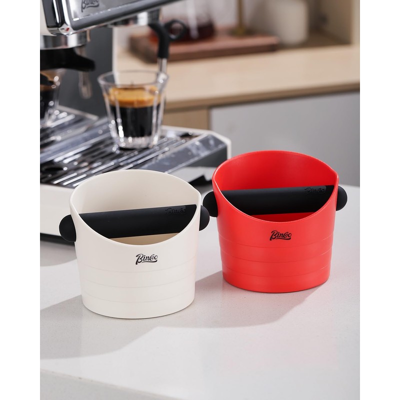 Bincoo Small Coffee Knock Box 4.5 Inch - Espresso Accessories