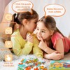 EDATOFLY 6 Sheets Puzzles for 3 Year Olds, Wooden Jigsaw