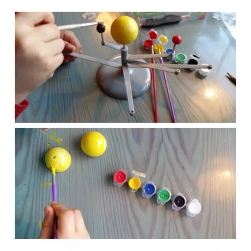 Deluxe Sistema Solar Planetario Autodidáctico Juguete Manualidades