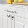 Amerdeco 6 Pack Brushed Satin Nickel Cabinet Pulls 128mm Hole