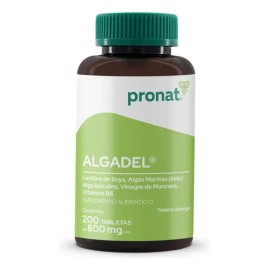 Suplemento Algadel Lecitina De Soya (200 Tabletas) - Pronat Sabor Sin sabor                                                                           