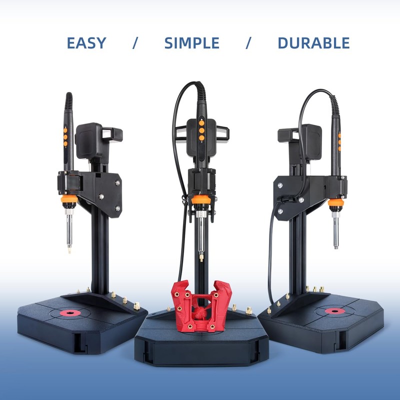 Vertical Heat Set Insert Tool Pressing Machine with 90W Soldering