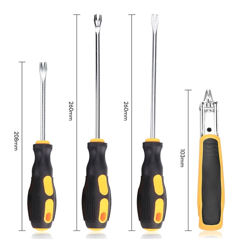 Nail Staple Rivet Tack Puller, 4 PCS Upholstery Staple Remover