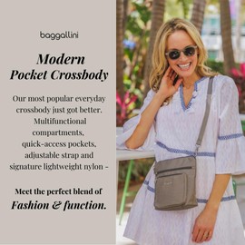 Baggallini Women's Modern Pocket Crossbody, Moonrock