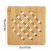 Bamboo Trivet Mat, Wood Hot Pads Square Heat Resistant Trivet